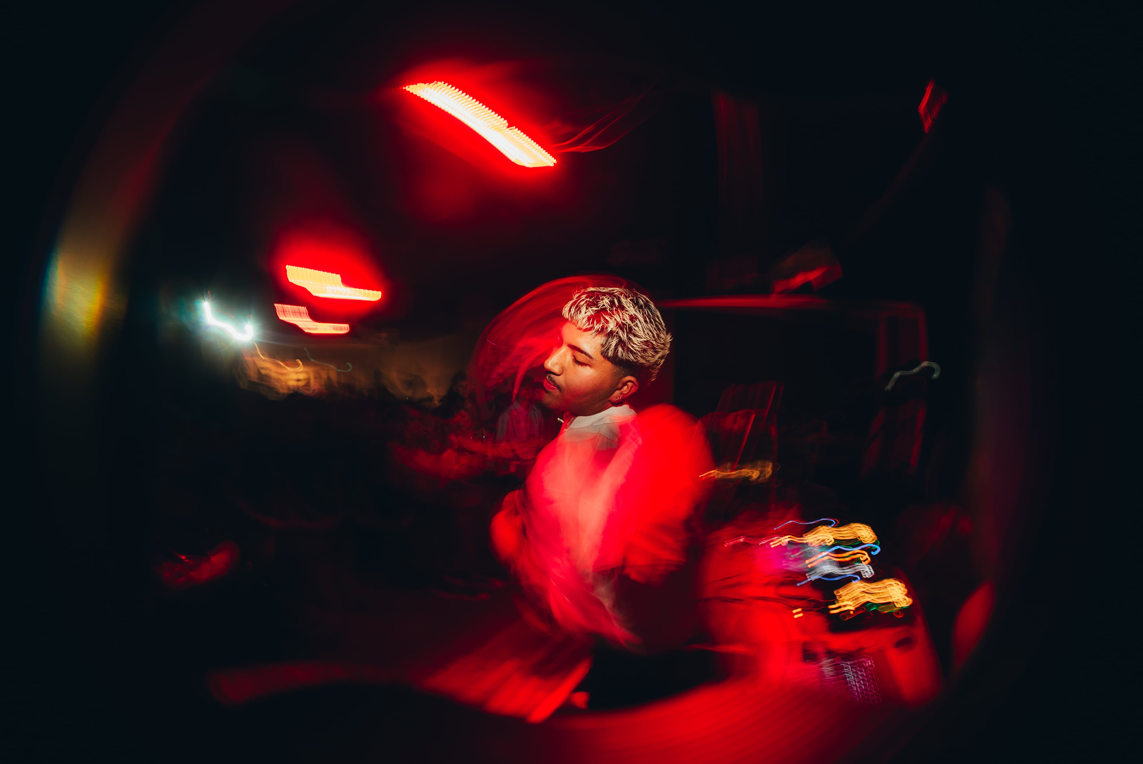Mani performing on stage