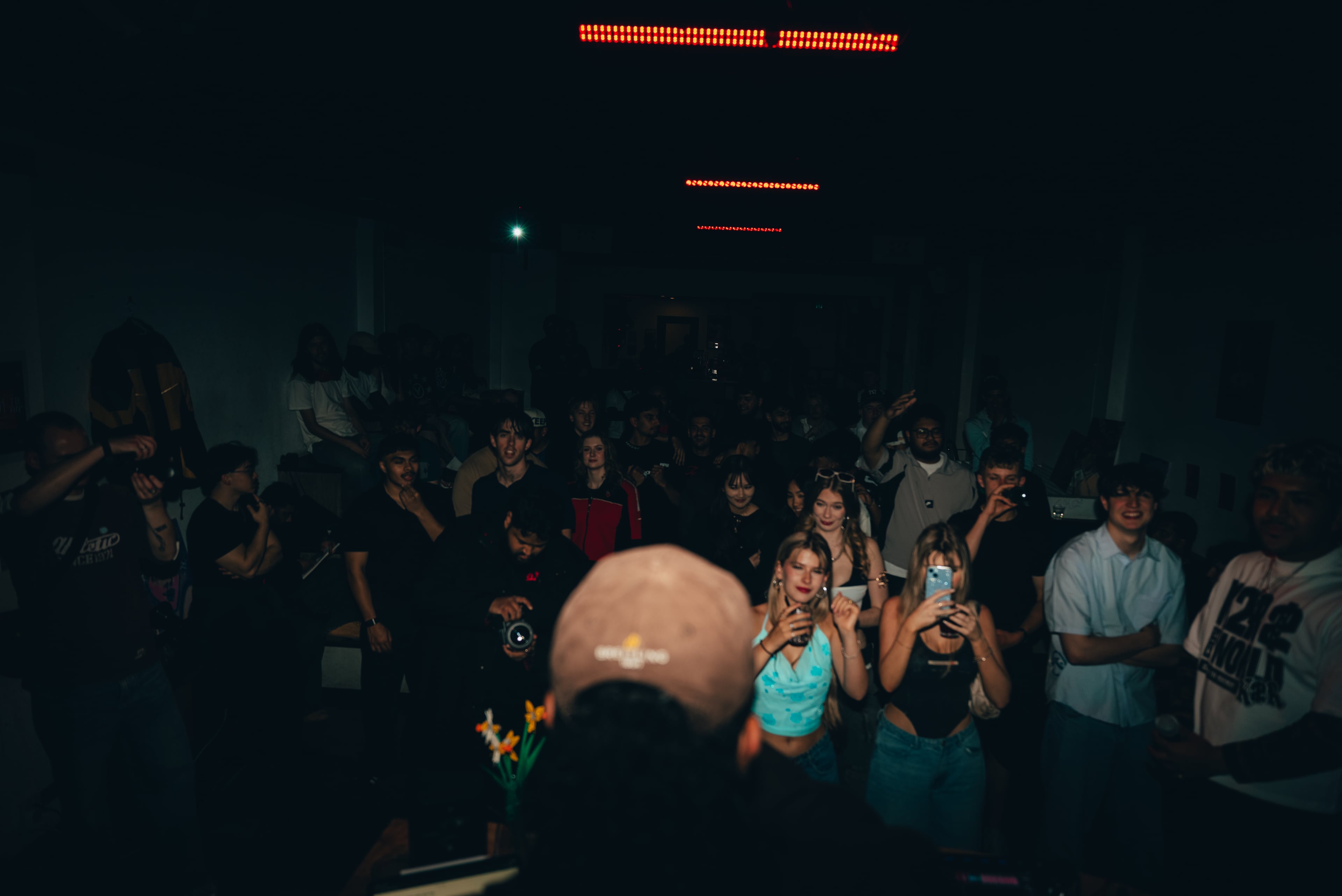 The crowd for the show