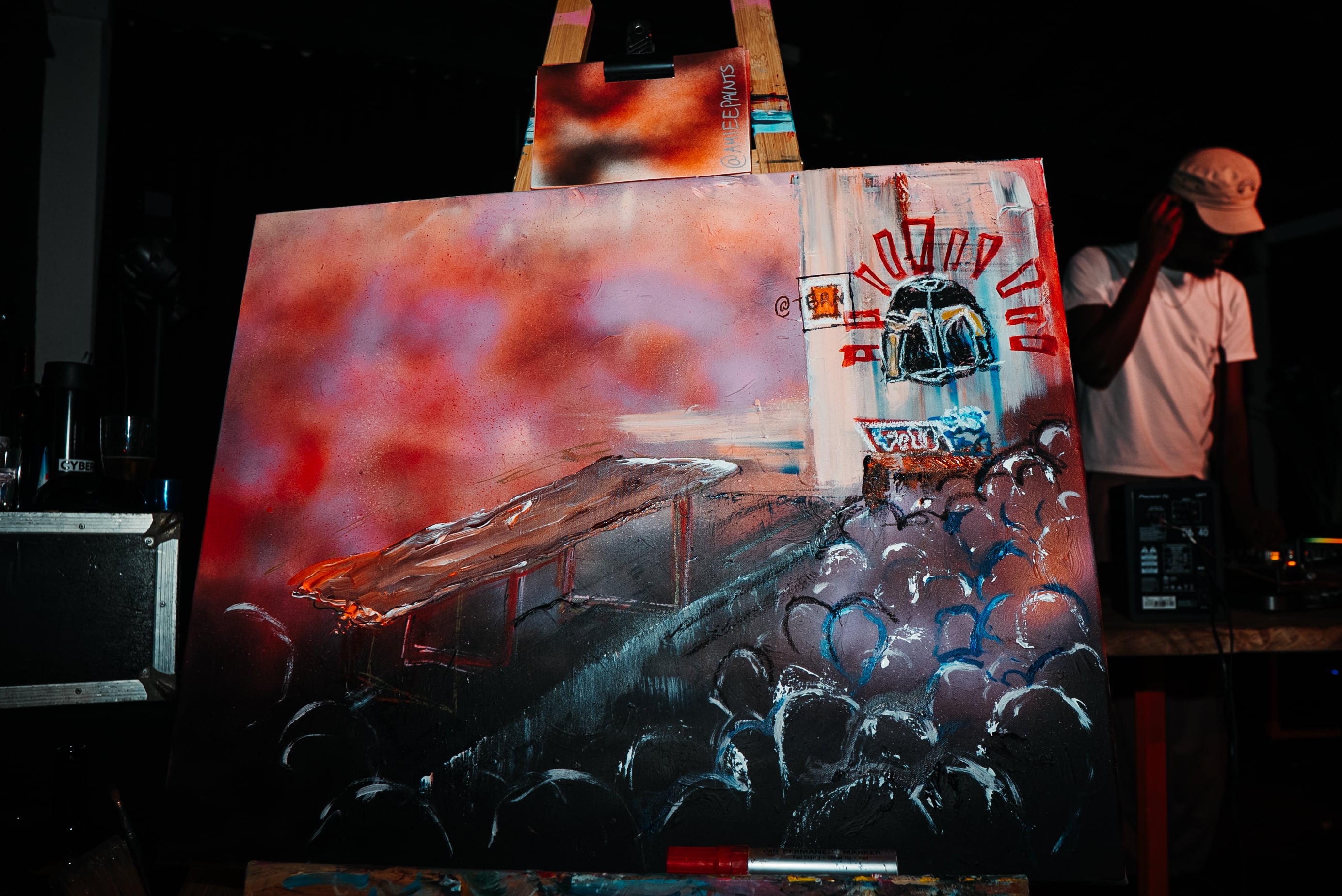A work in progress of a panting